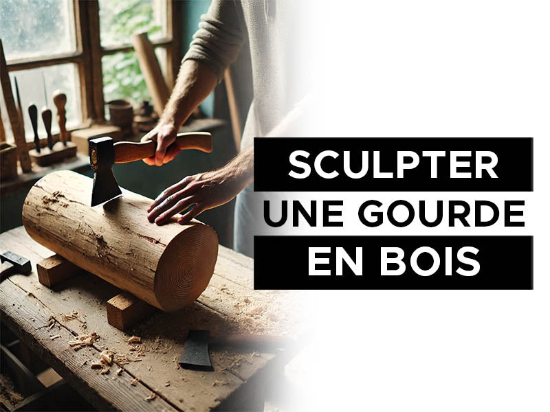 sculpter une gourde en bois