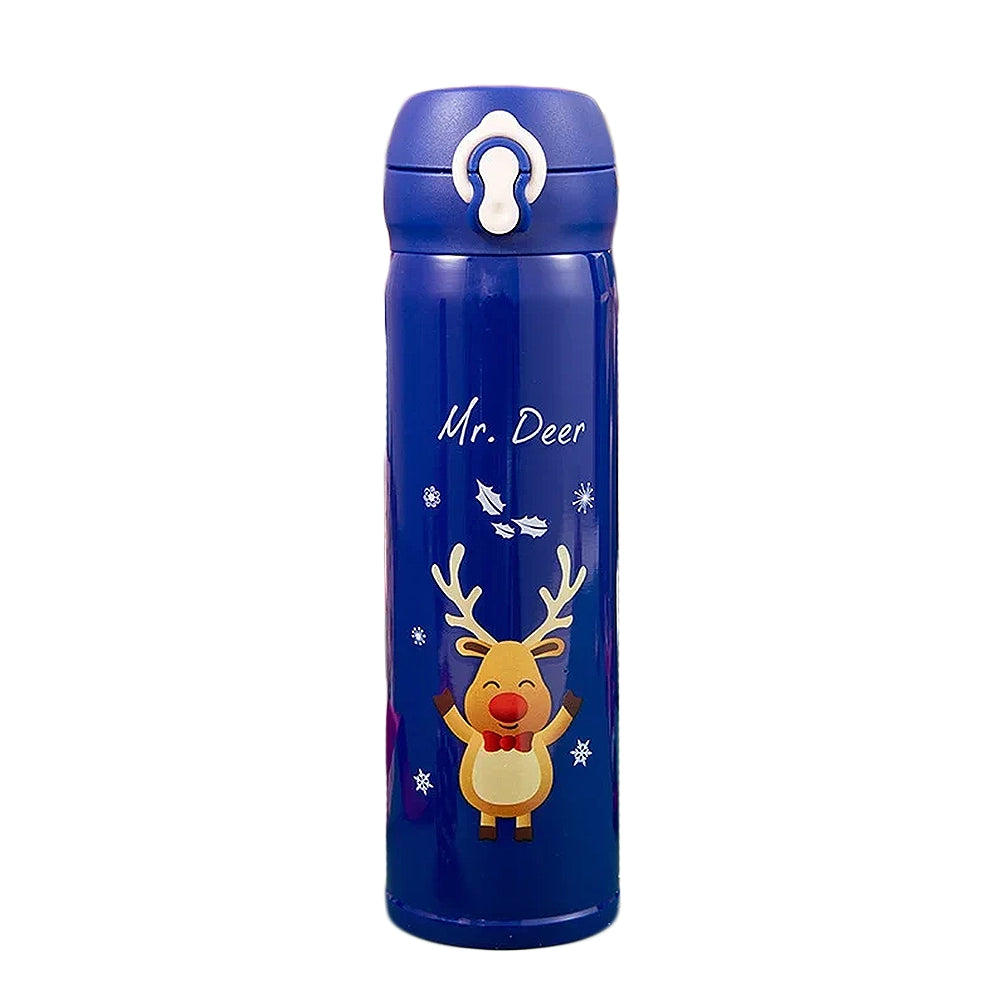 Gourde de Noël isotherme bleu