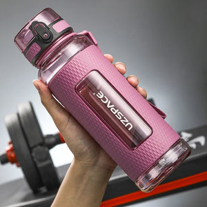 Gourde de sport rose avec protection