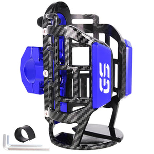 Porte gourde bleu pour moto et quad