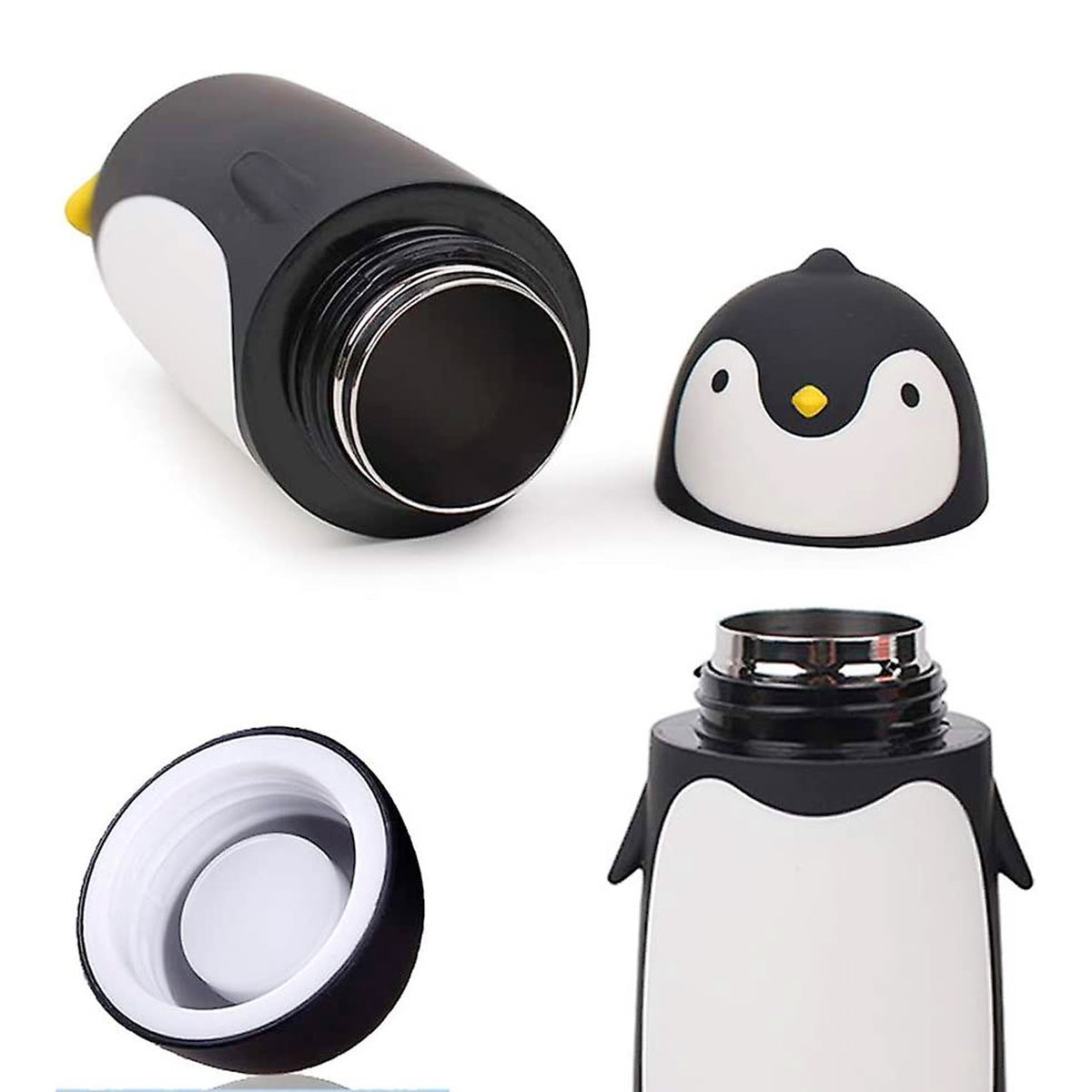 gourde noir pingouin