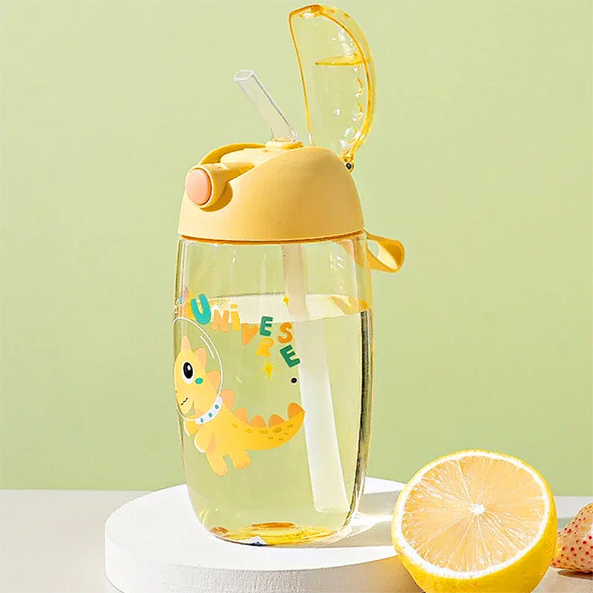 gourde dinosaure jaune pour enfant