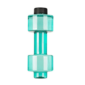 gourde en forme d'haltère turquoise