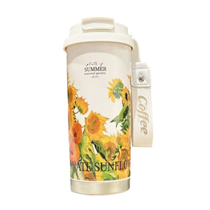 gourde isotherme design fleurs thermos