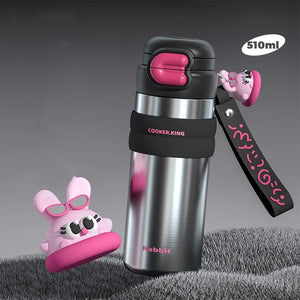gourde lapin mignon isotherme pour enfant
