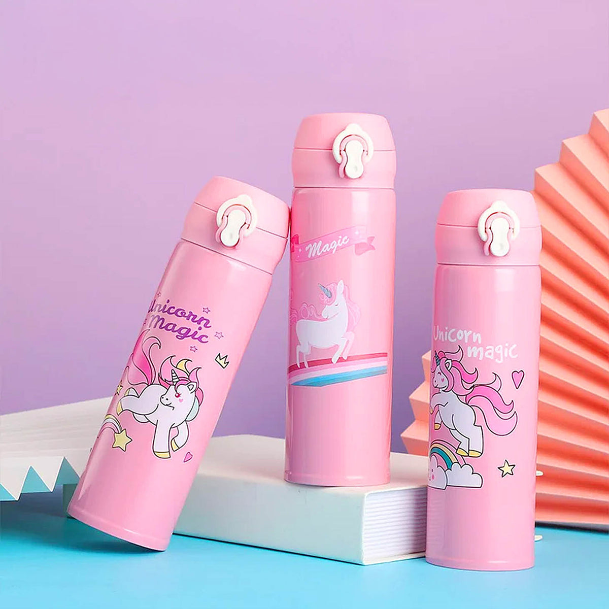 gourde licorne rose pour enfant
