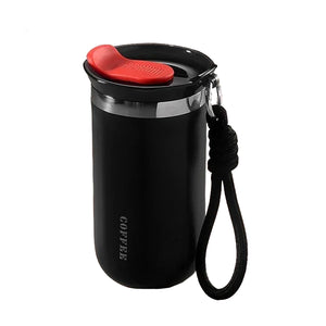 gourde noire et rouge isotherme 350ml