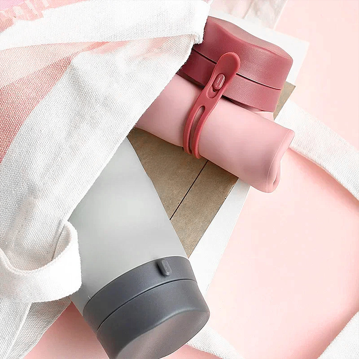gourde pliable pratique dans sac