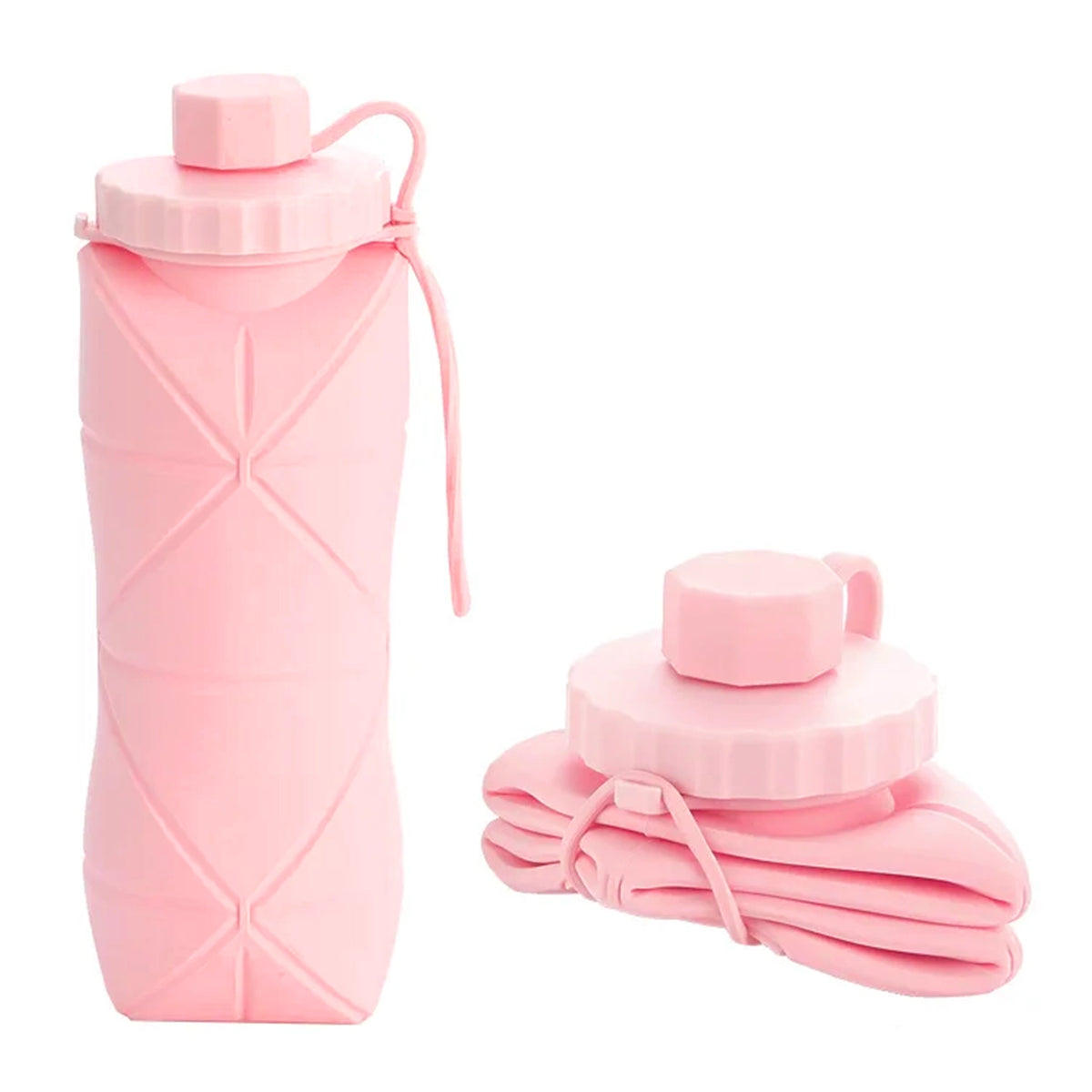 gourde pliable rose 600ml
