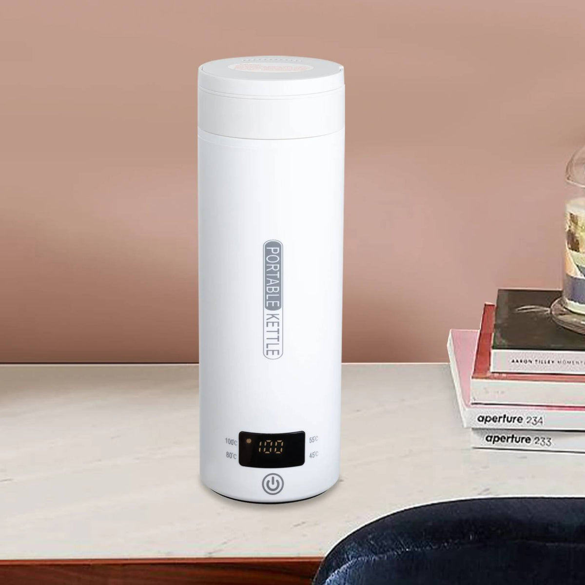 Gourde qui chauffe isotherme blanc