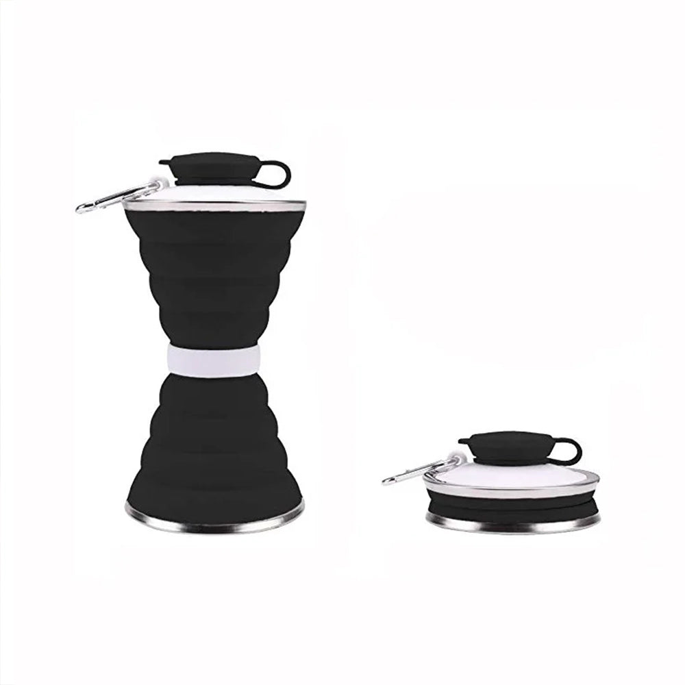 gourde rétractable noire