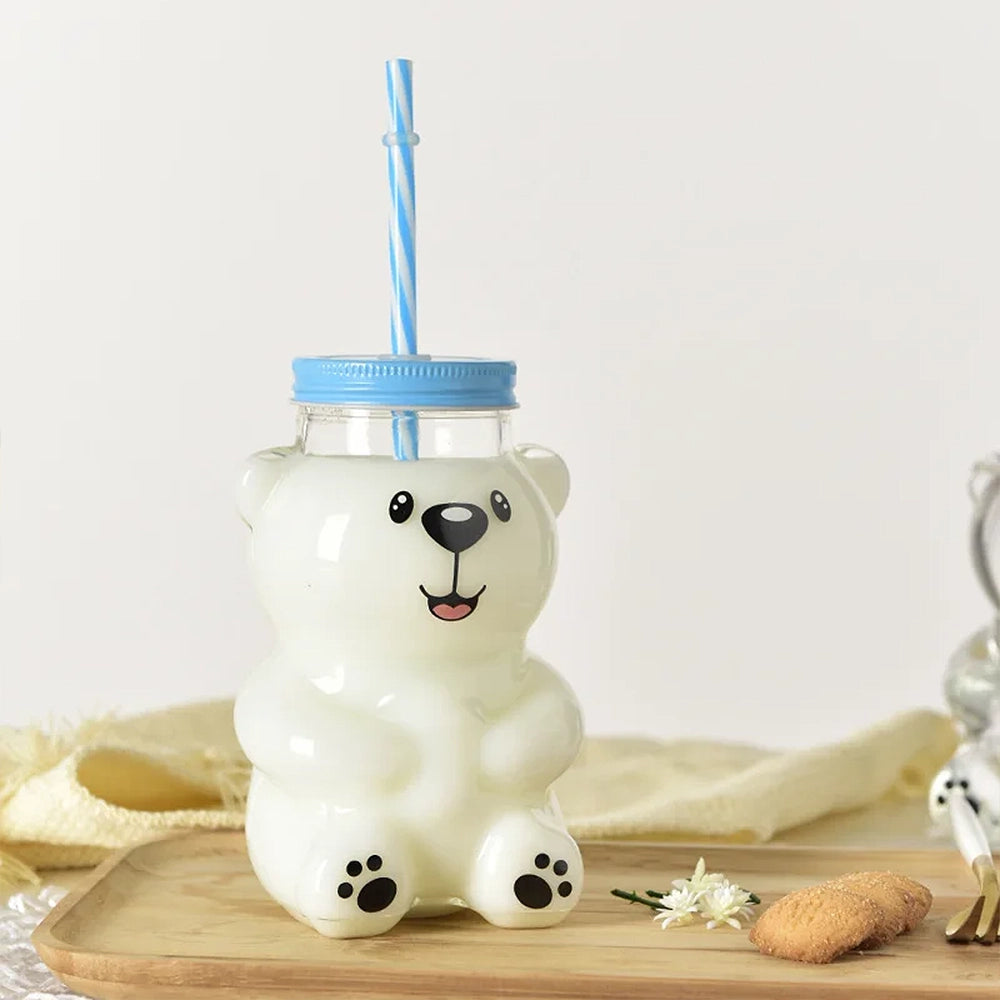 gourde verre ourson 550ml