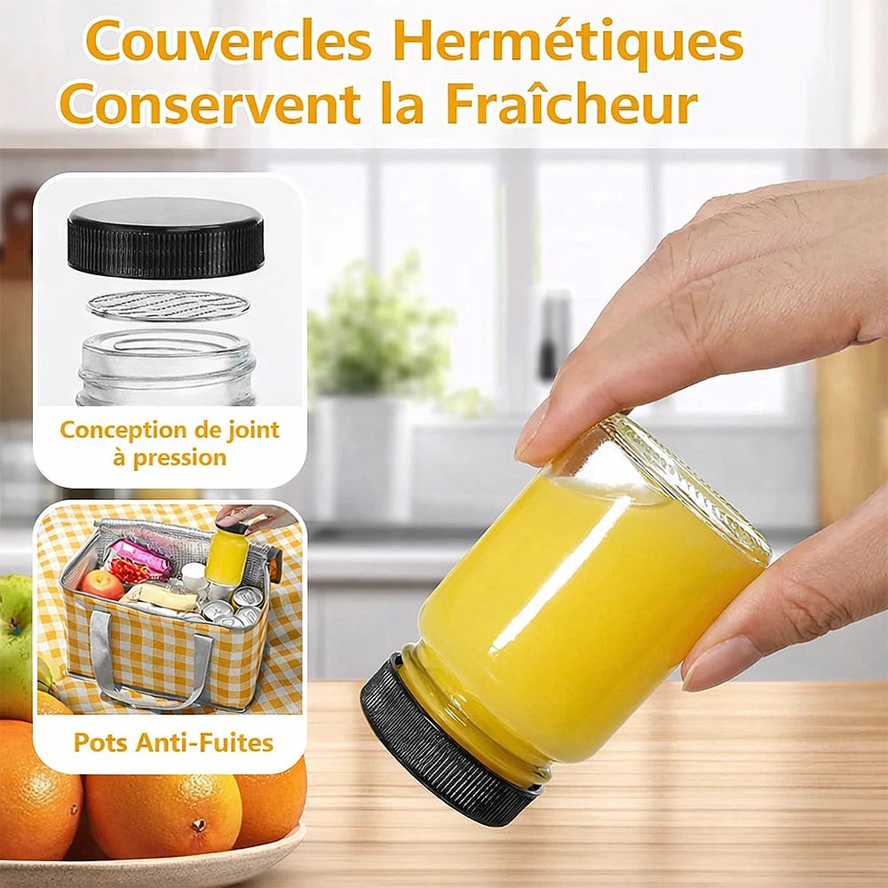 mini gourde shot en verre