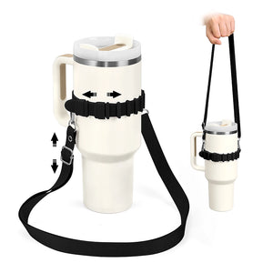 Sangle pour gourde noire réglable