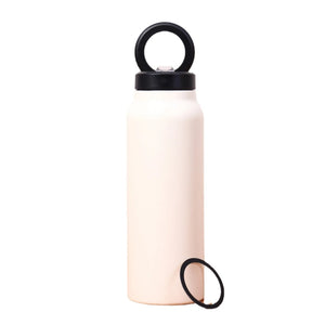 Gourde avec support de téléphone magnétique rose