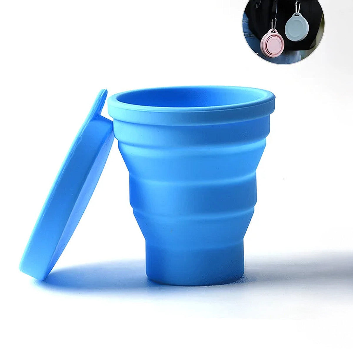 gobelet pliable bleue