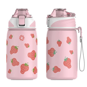 gourde enfant fraise rose
