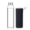 gourde en verre avec étui noir