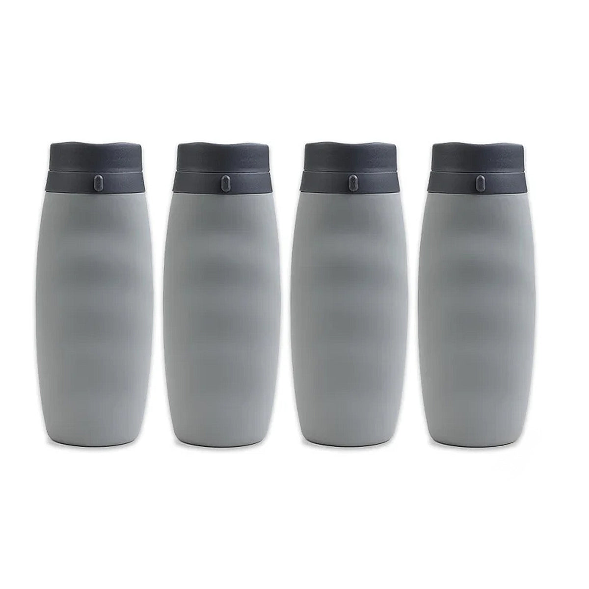 gourde grise 600ml pliable