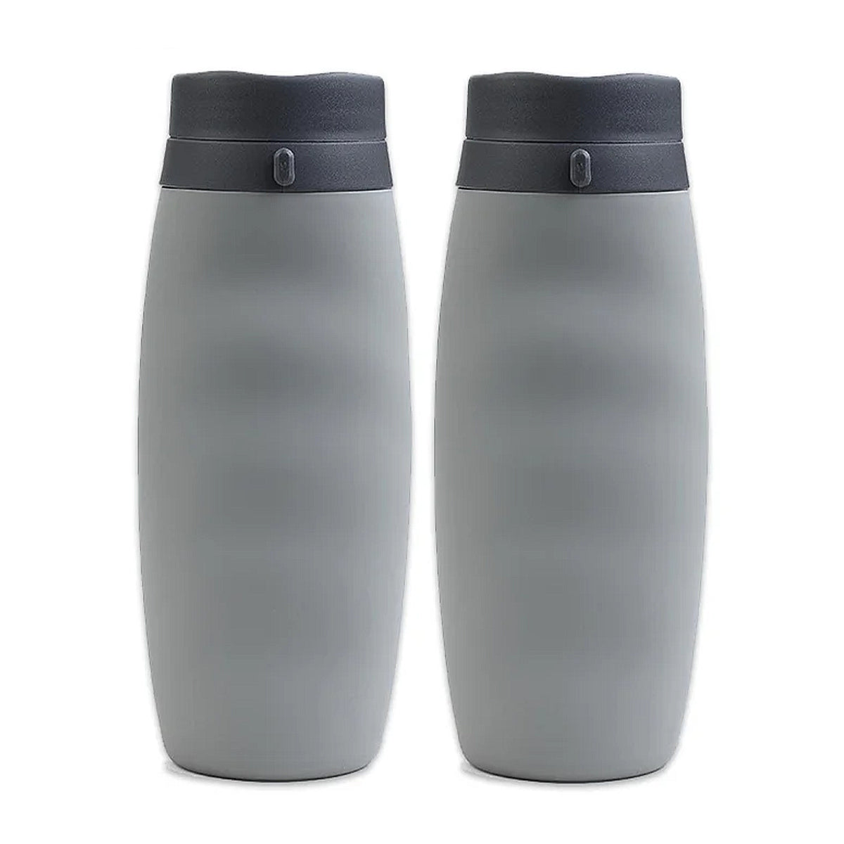 gourde grise souple pliable 600ml