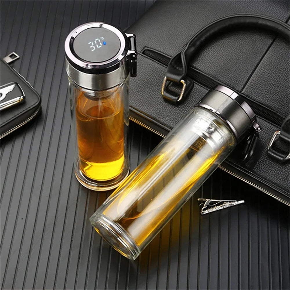 gourde intelligente 400ml en verre