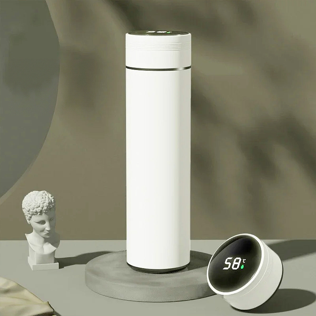 gourde isotherme blanche intelligente