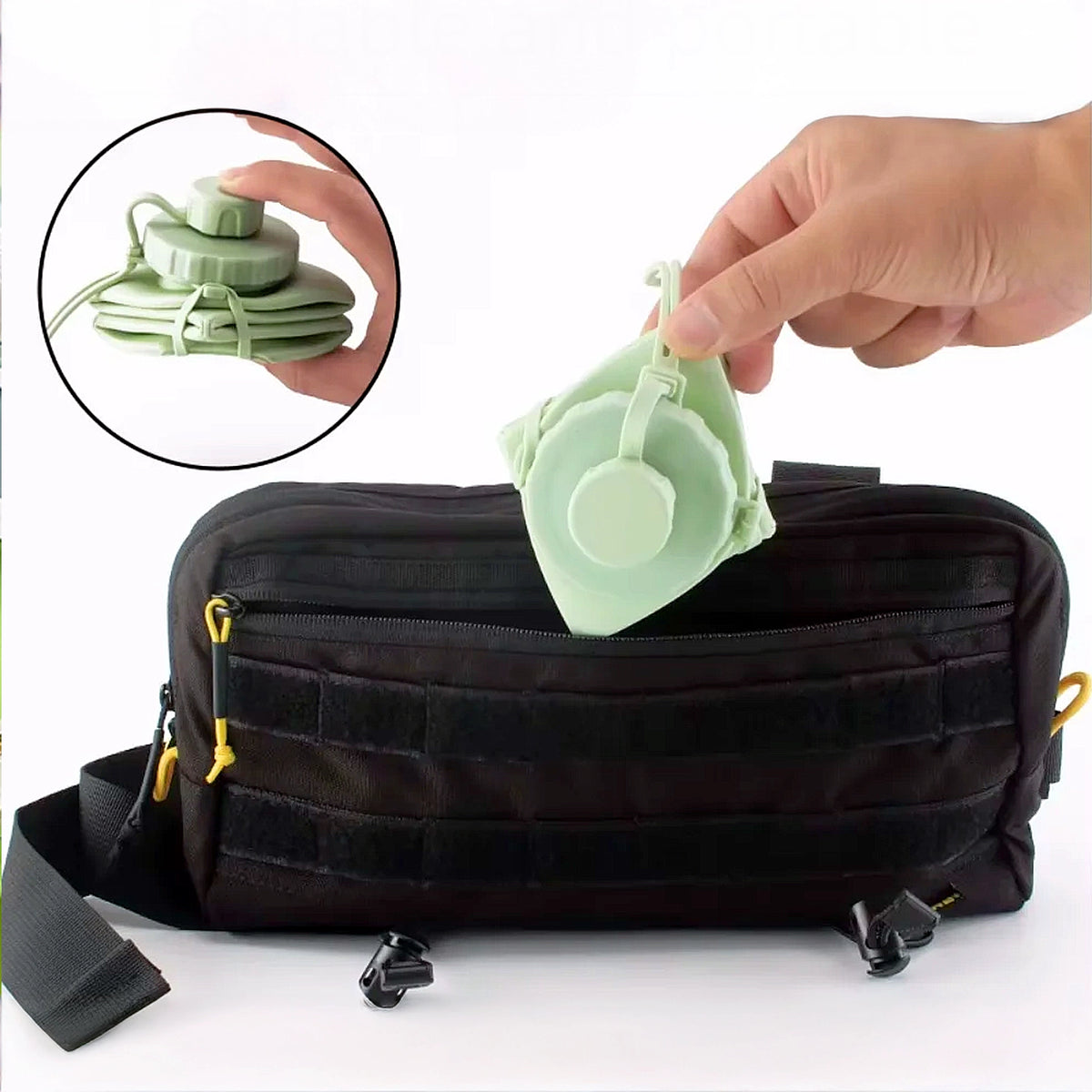 gourde pliable qui ne prend pas de place