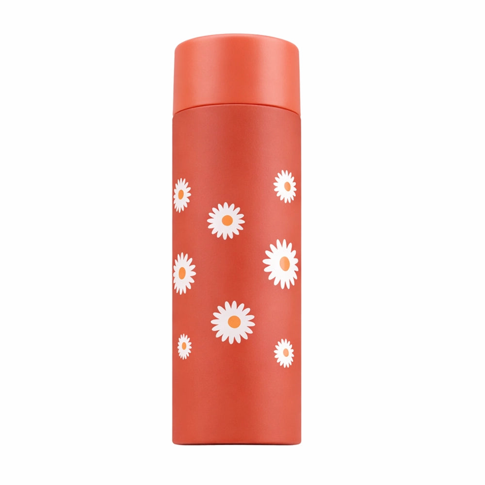 gourde rouge 120ml avec marguerite