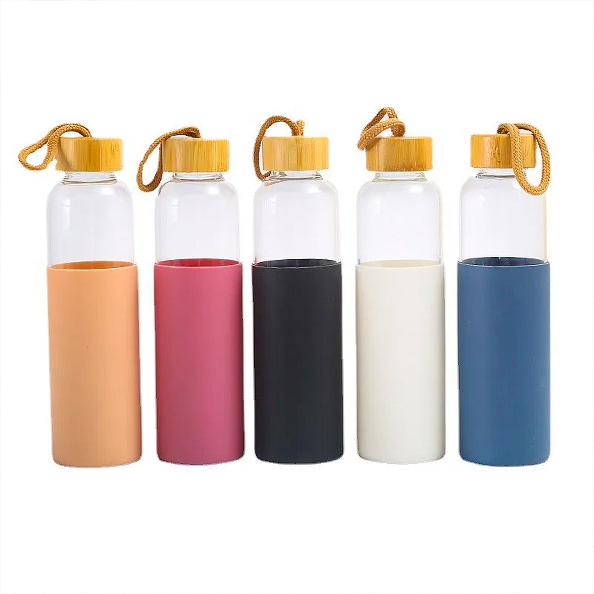 Gourde en verre simple avec protection