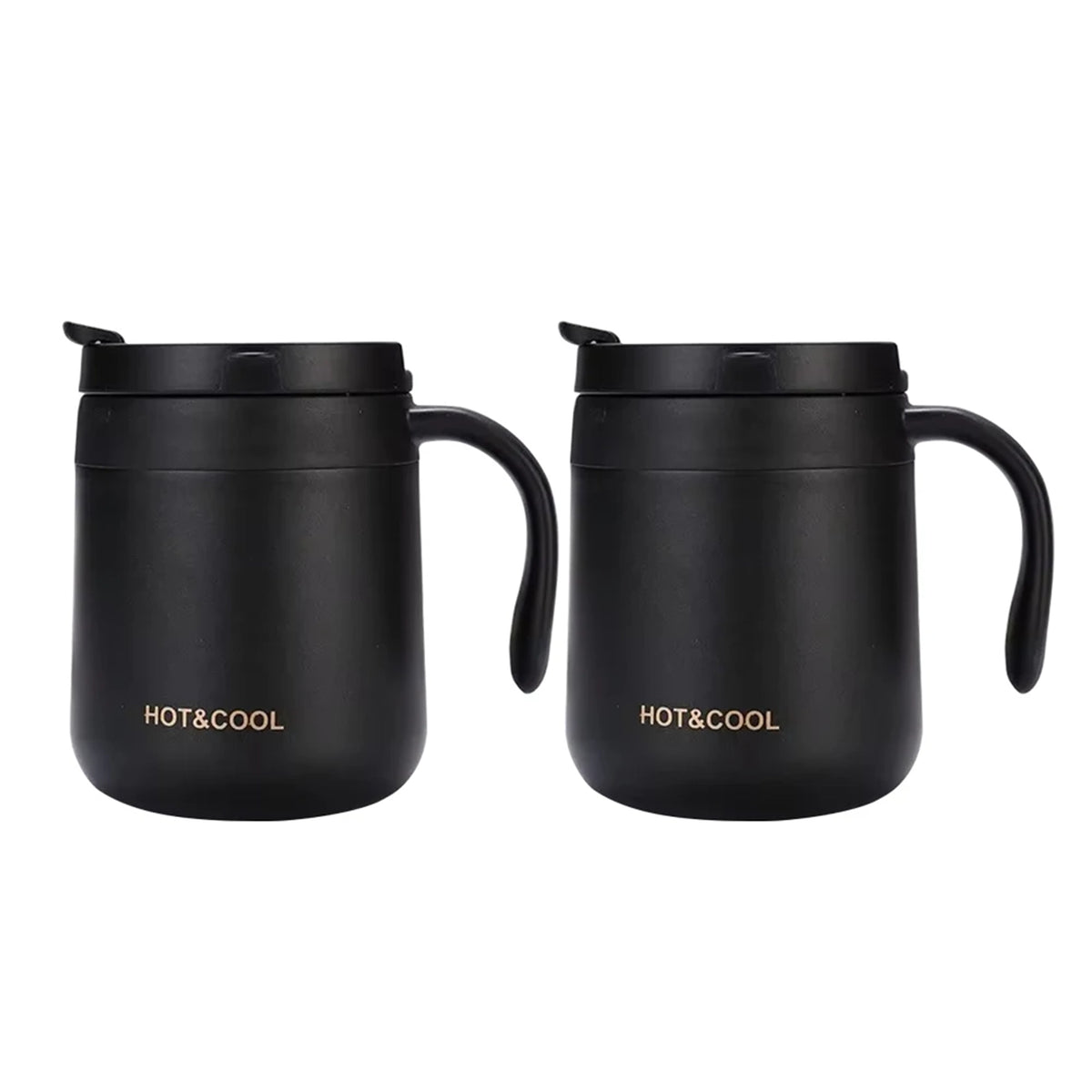 gourdes tasses noires avec poignées