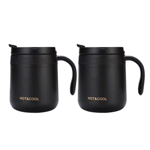 gourdes tasses noires avec poignées