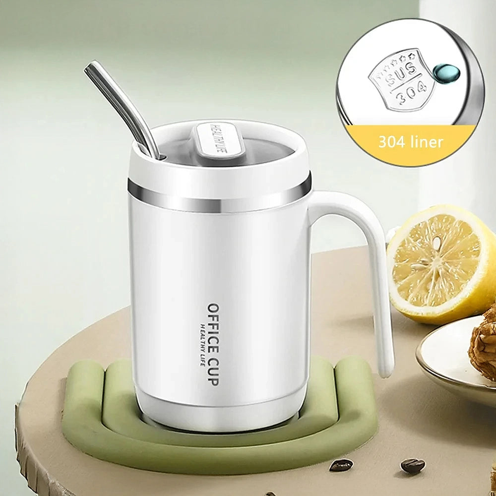 gourde tasse isotherme avec paille