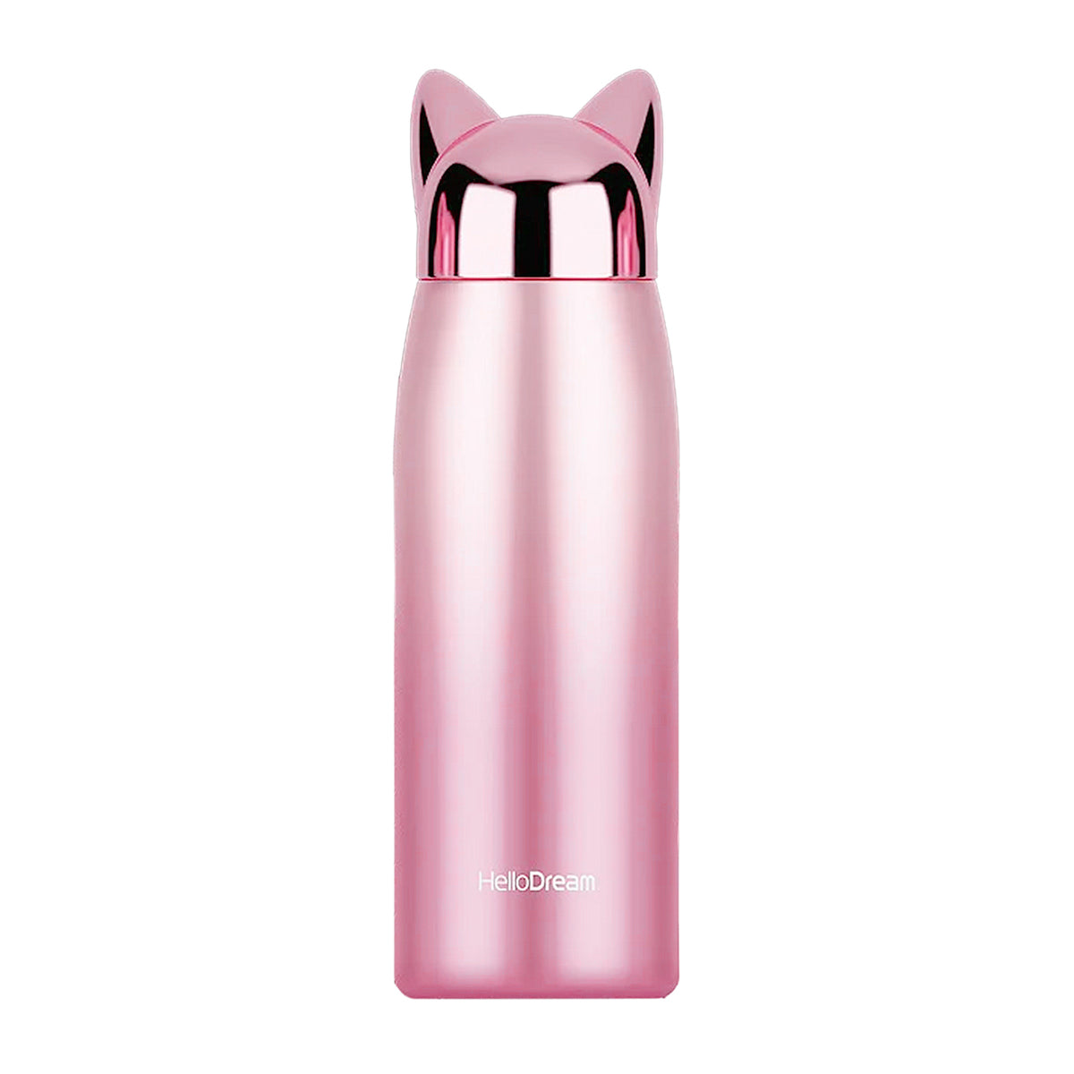 gourde tête de chat rose