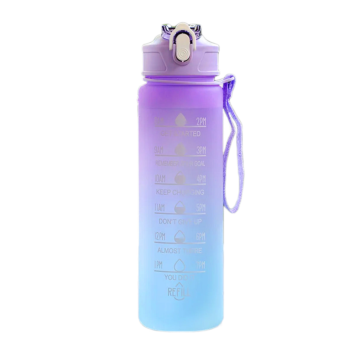 gourde violette de motivation