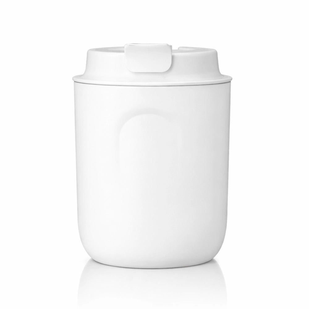 tasse isotherme blanche inox